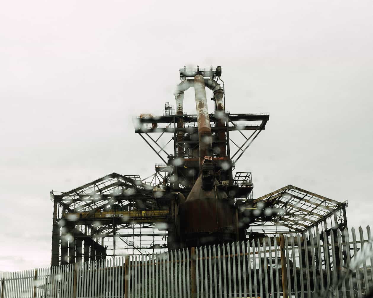 Blast furnace just before demolition, Redcar 2023