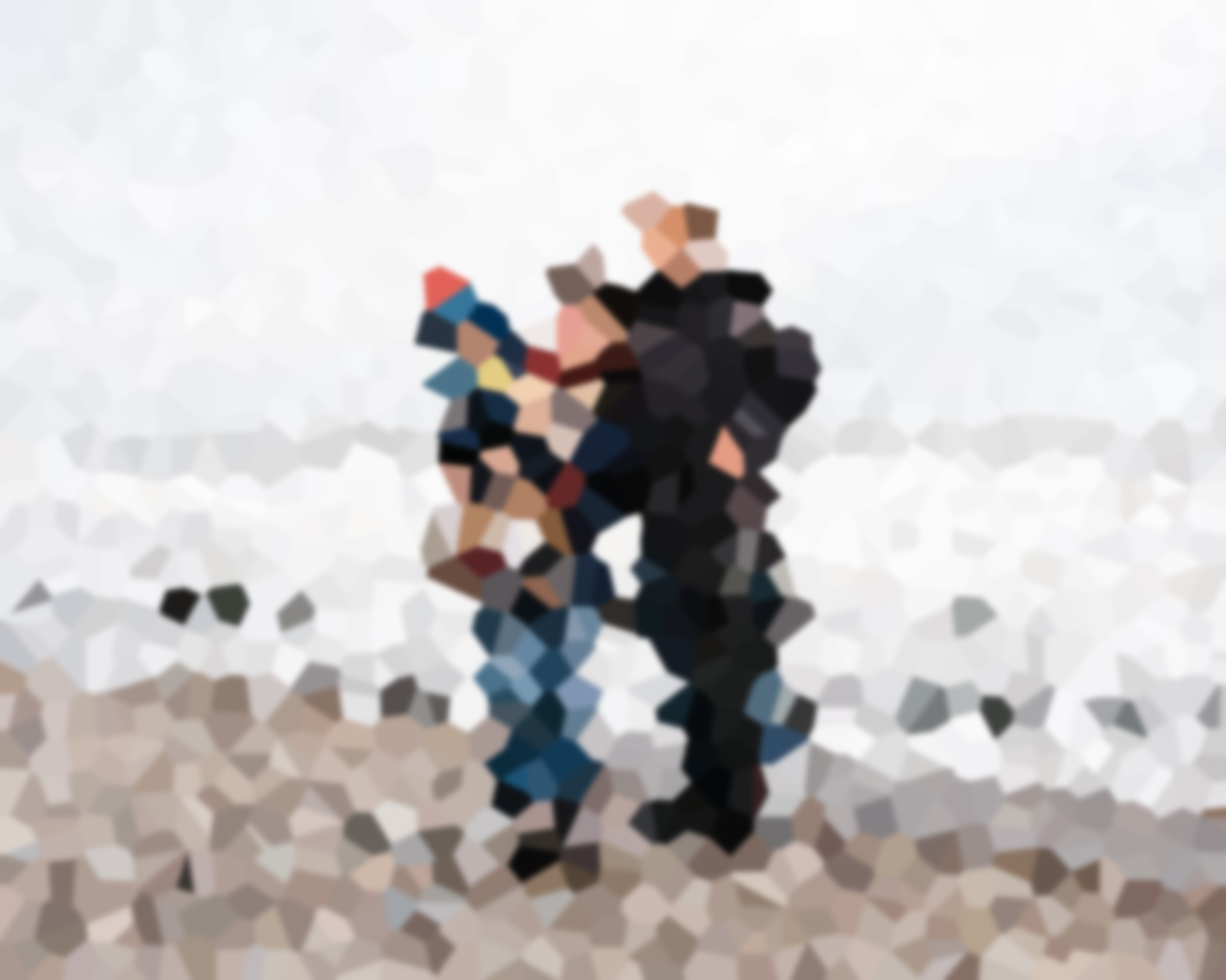 Family on Redcar seafront